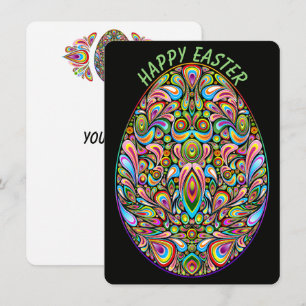 Easter Egg Psychedelic Design Kids Organic T-Shirt Announcement