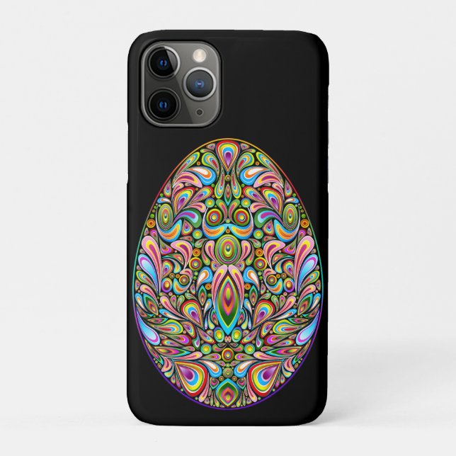 Easter Egg Psychedelic Design Kids Organic T-Shirt Case-Mate iPhone Case (Back)