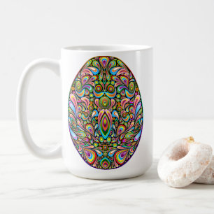 Easter Egg Psychedelic Design Kids Organic T-Shirt Coffee Mug