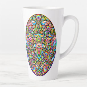 Easter Egg Psychedelic Design Kids Organic T-Shirt Latte Mug