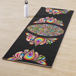 Easter Egg Psychedelic Design Kids Organic T-Shirt Yoga Mat