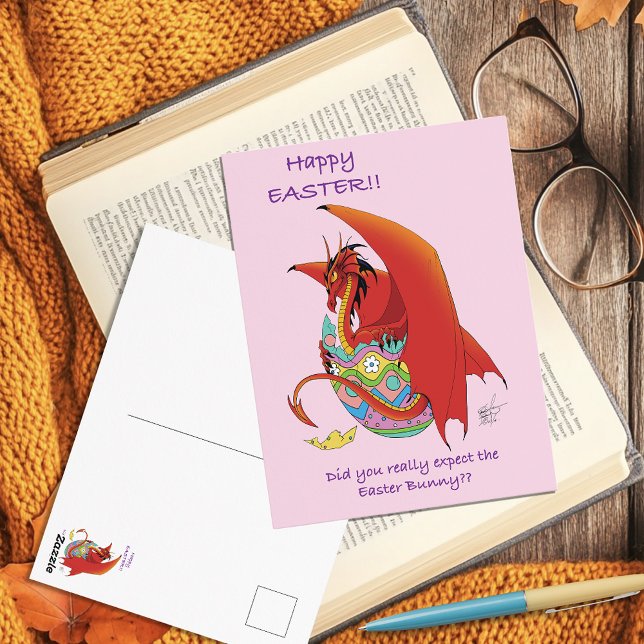 Easter Egg Red Dragon Postcard (Creator Uploaded)