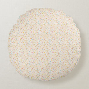 Easter Egg Seamless Fabric – Pastel Cute Round Cushion