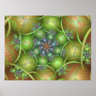 Easter Egg Spiral Poster