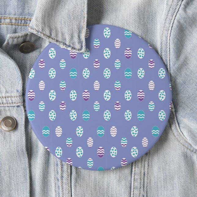 Easter egg/spring pastel  6 cm round badge (In Situ)