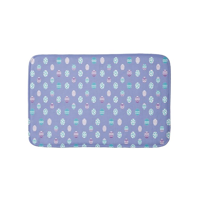 Easter egg/spring pastel bath mat (Front)