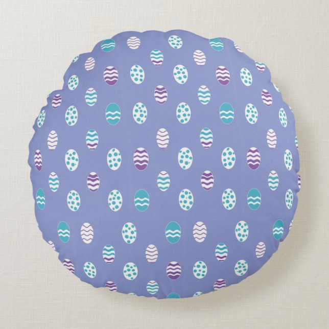 Easter egg/spring pastel  round cushion (Front)