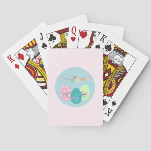 Easter Egg Springtime Lavender Blush Playing Cards
