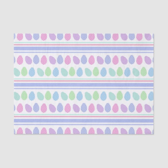 Easter Egg Stripes Tissue Paper (Front)