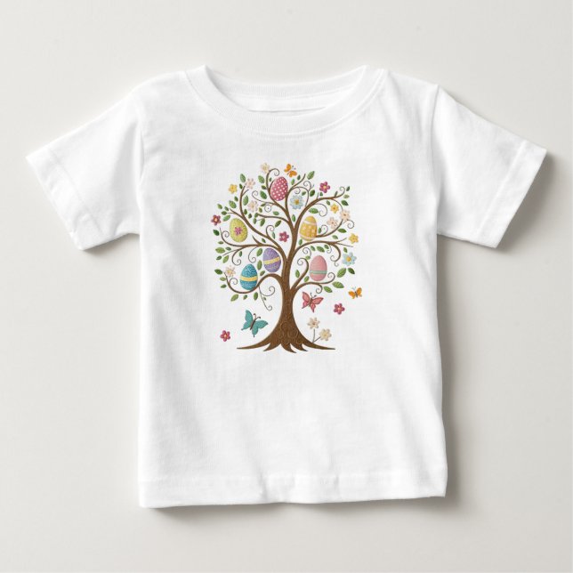 EASTER EGG TREE BABY T-Shirt (Front)