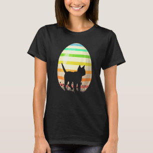 Easter Egg Vintage Style Bengal Cat Easter Egg T-Shirt