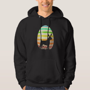 Easter Egg Vintage Style Cane Corso Dog Easter Hoodie