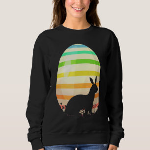 Easter Egg Vintage Style Ferret Easter Egg Sweatshirt