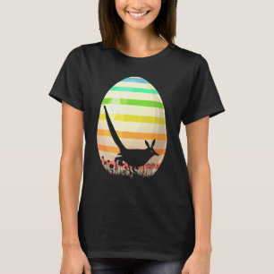 Easter Egg Vintage Style Magpie Bird Easter Egg T-Shirt