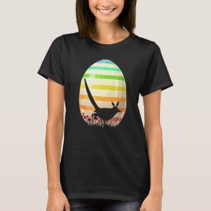 Easter Egg Vintage Style Magpie Bird Easter Egg T-Shirt