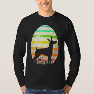 Easter Egg Vintage Style Miniature Pinscher Dog T-Shirt
