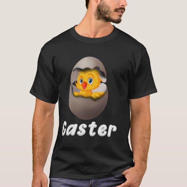 Easter Egg With Chicken T-Shirt (Front)