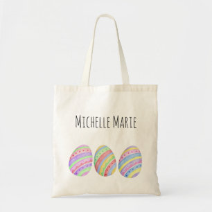Easter Egg with Name Tote Bag