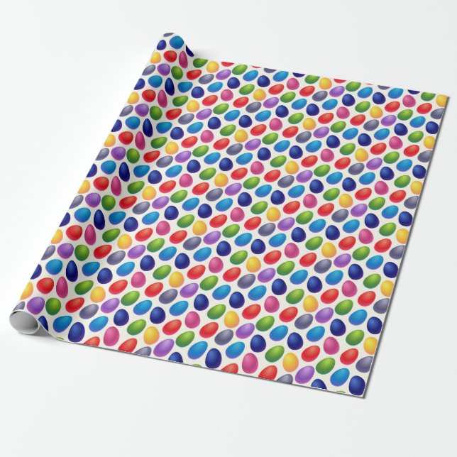 Easter Egg Wrapping Paper (Unrolled)