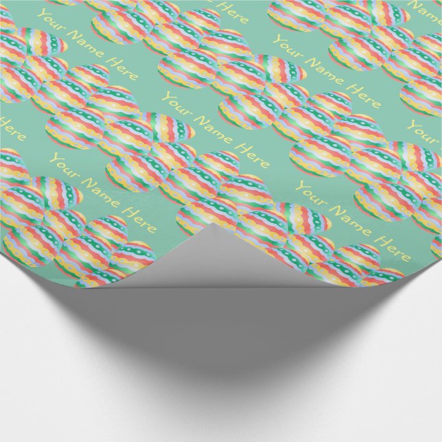 Easter Egg Wrapping Paper Custom Easter Giftpaper (Corner)