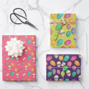 Easter Egg Wrapping Paper Sheet