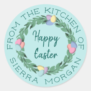 Easter Egg Wreath From The Kitchen Of Treats Label