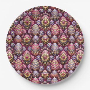 EASTER EGGS 3D ~ Decorated~ Paper Plate