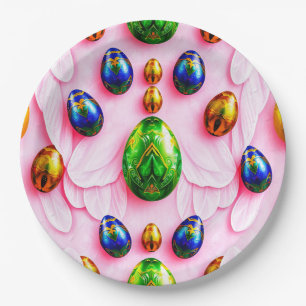 EASTER EGGS 3D ~ Decorated~ Paper Plate