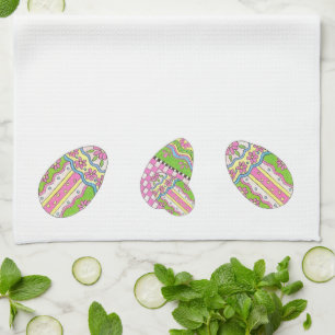 Easter Eggs American  MoJo Kitchen towel