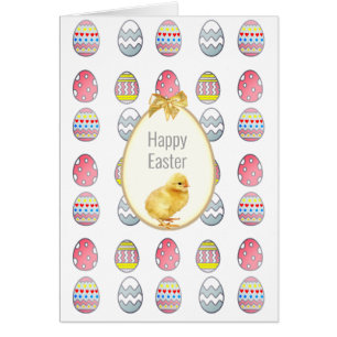 Easter Eggs and Cute Chick