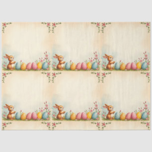Easter Eggs And Little Rabbit Popular Collection Tissue Paper