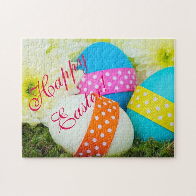 Easter Eggs and Mums Jigsaw Puzzle (Horizontal)