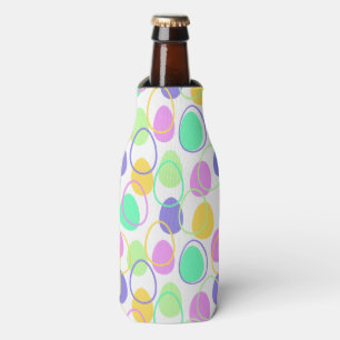 Easter Eggs and Outlines Bottle Cooler