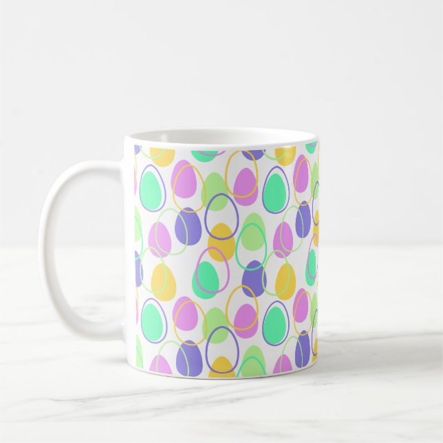 Easter Eggs and Outlines  Coffee Mug (Left)