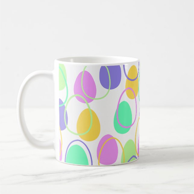 Easter Eggs and Outlines  Coffee Mug (Left)