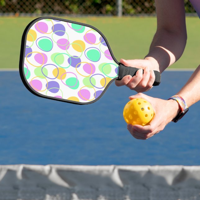 Easter Eggs and Outlines  Pickleball Paddle (Insitu)