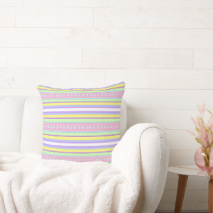 Easter Eggs and Stripes Cushion