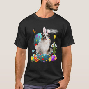 Easter Eggs Australian Shepherd Bunny Dog Gifts T-Shirt