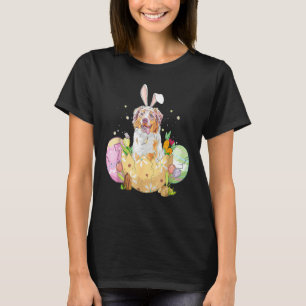 Easter Eggs Australian Shepherd Bunny Dog T-Shirt