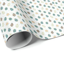 Easter Eggs (blue) Wrapping Paper