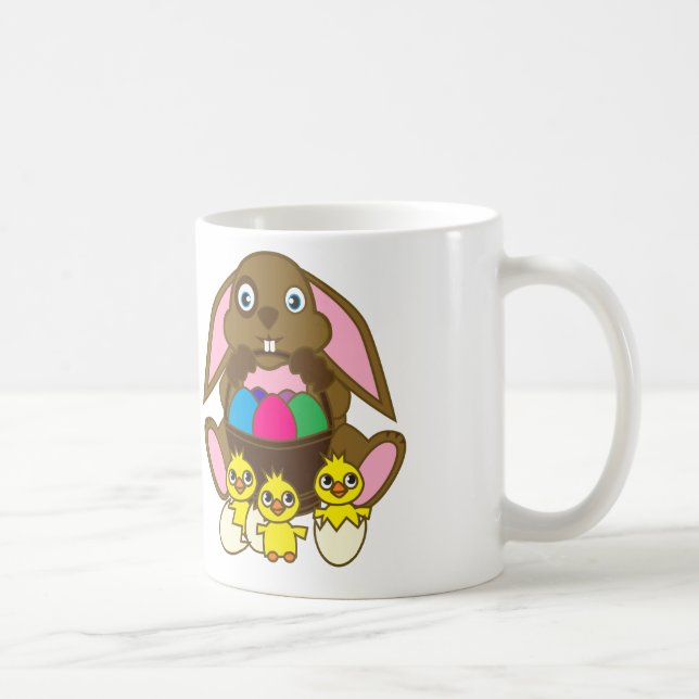 Easter Eggs Bunny Coffee Mug (Right)