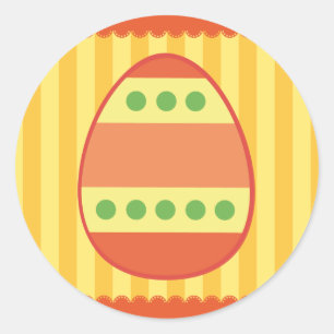 Easter Eggs Classic Round Sticker