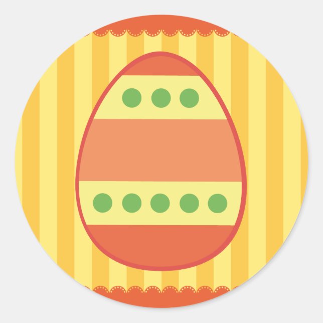 Easter Eggs Classic Round Sticker (Front)