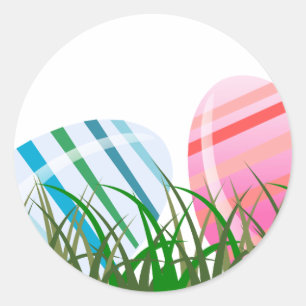 Easter Eggs   Classic Round Sticker