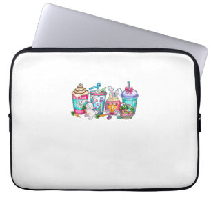 Easter Eggs Coffee Bunny Cups Latte Iced Cream Wom Laptop Sleeve