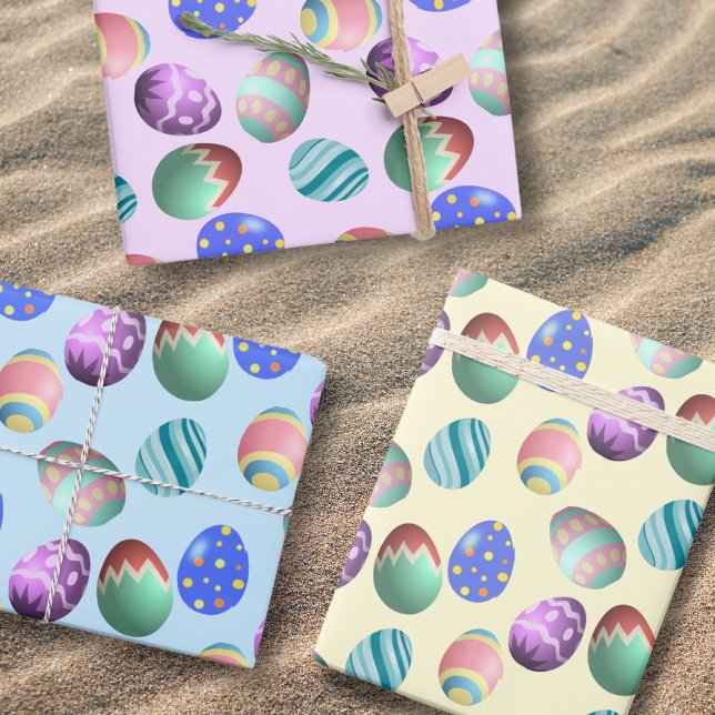 Easter Eggs, Coloring Eggs, Spring, Easter Party,  Wrapping Paper Sheet (Creator Uploaded)