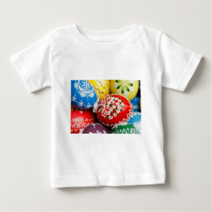 Easter Eggs Colourful Holiday Pattern Spring Art Baby T-Shirt
