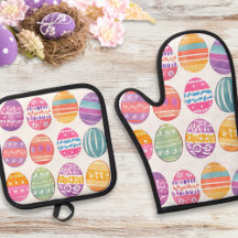Easter Eggs Colourful Patterned Pretty