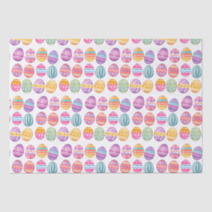 Easter Eggs Colourful Patterned Watercolor Pretty Tissue Paper