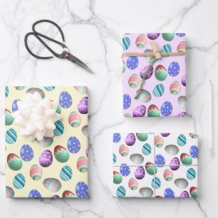 Easter Eggs, Colouring Eggs, Spring, Easter Party, Wrapping Paper Sheet